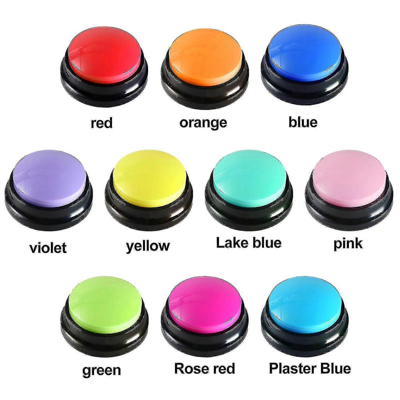Recordable Talking Button 30 Seconds Voice Recording Button Pet Speech Training Buzzersa1