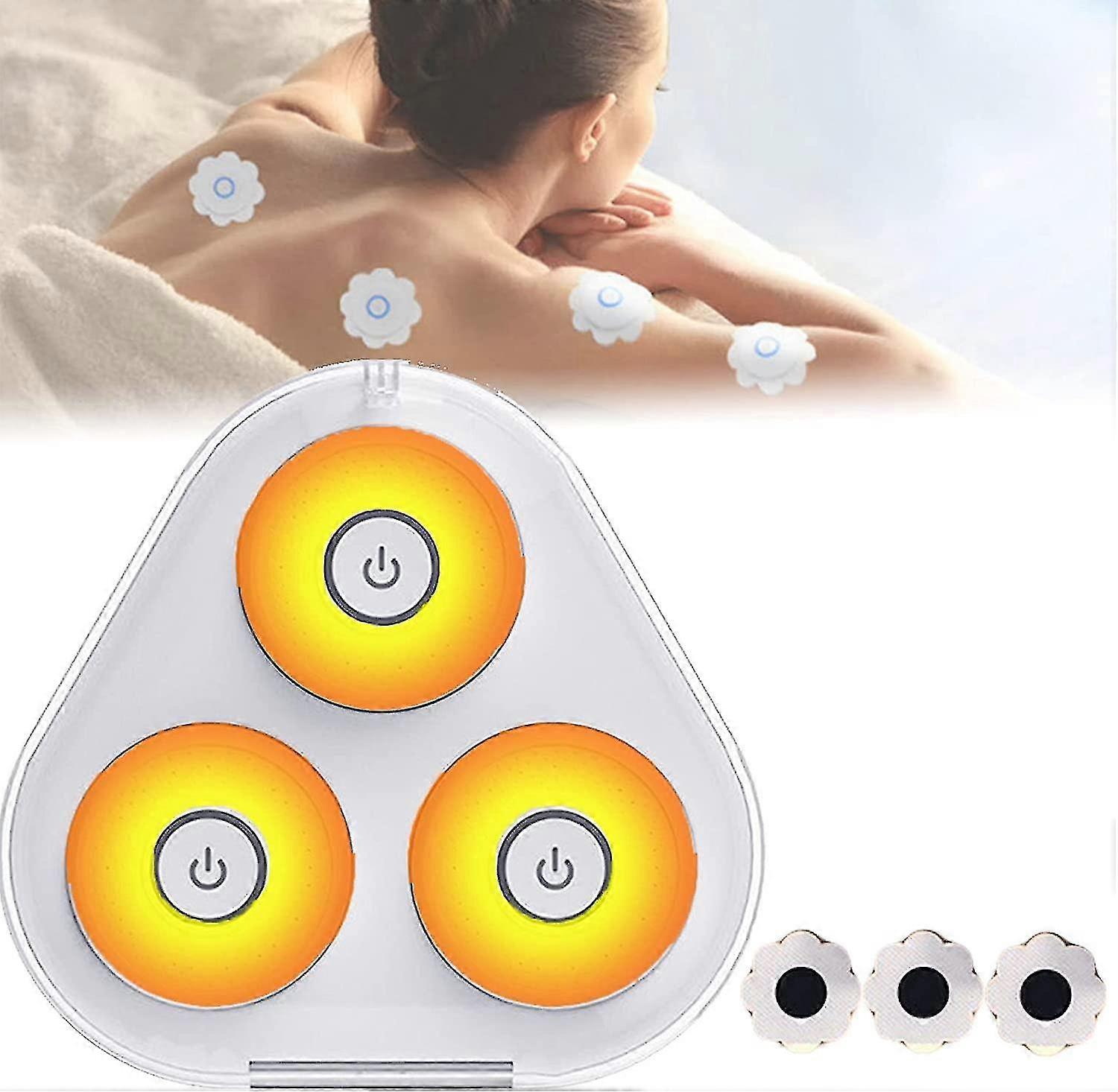 Graphene Infrared Intelligent Tens Massager, Smart Wireless Tens Massager With Heating, 3-speed Adjustable Mini Massager With 20 Pcs Patches