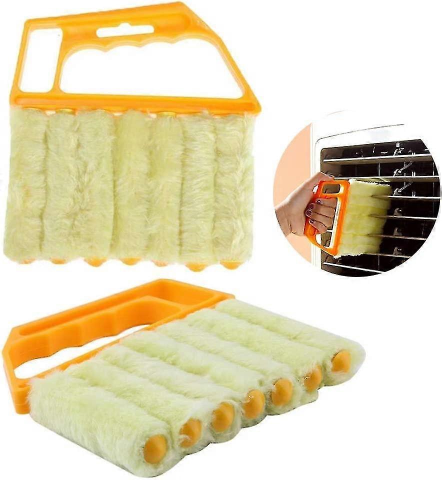 Blinds Cleaner, 2 Pcs Shutter Duster, Venetian Blind Brush, Suitable For Cleaning Shutters, Upright Air Conditioners, Fans And Computer Keyboards 16*1