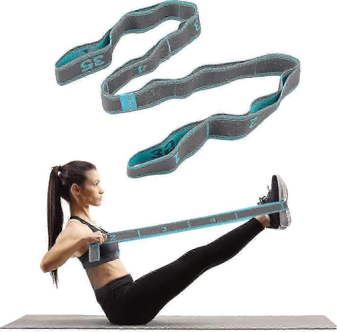 Yoga Straps Yoga Stretch Strap With 9 Loops Exercise Straps For Yoga Pilates Gymnastics Flexibility