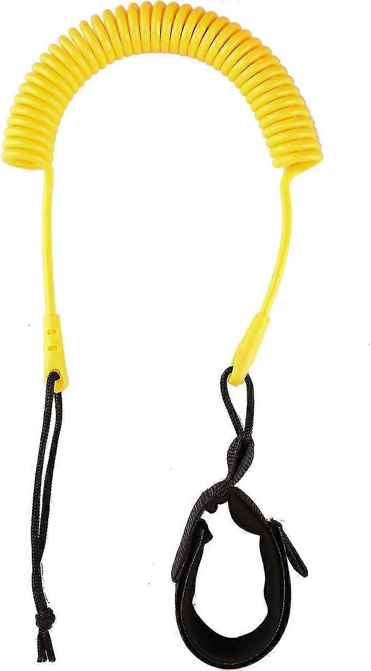 Coiled Sup Leash 10' Surfboard Leash Sup Leg Rope Strap Stand Up Paddleboard Leash