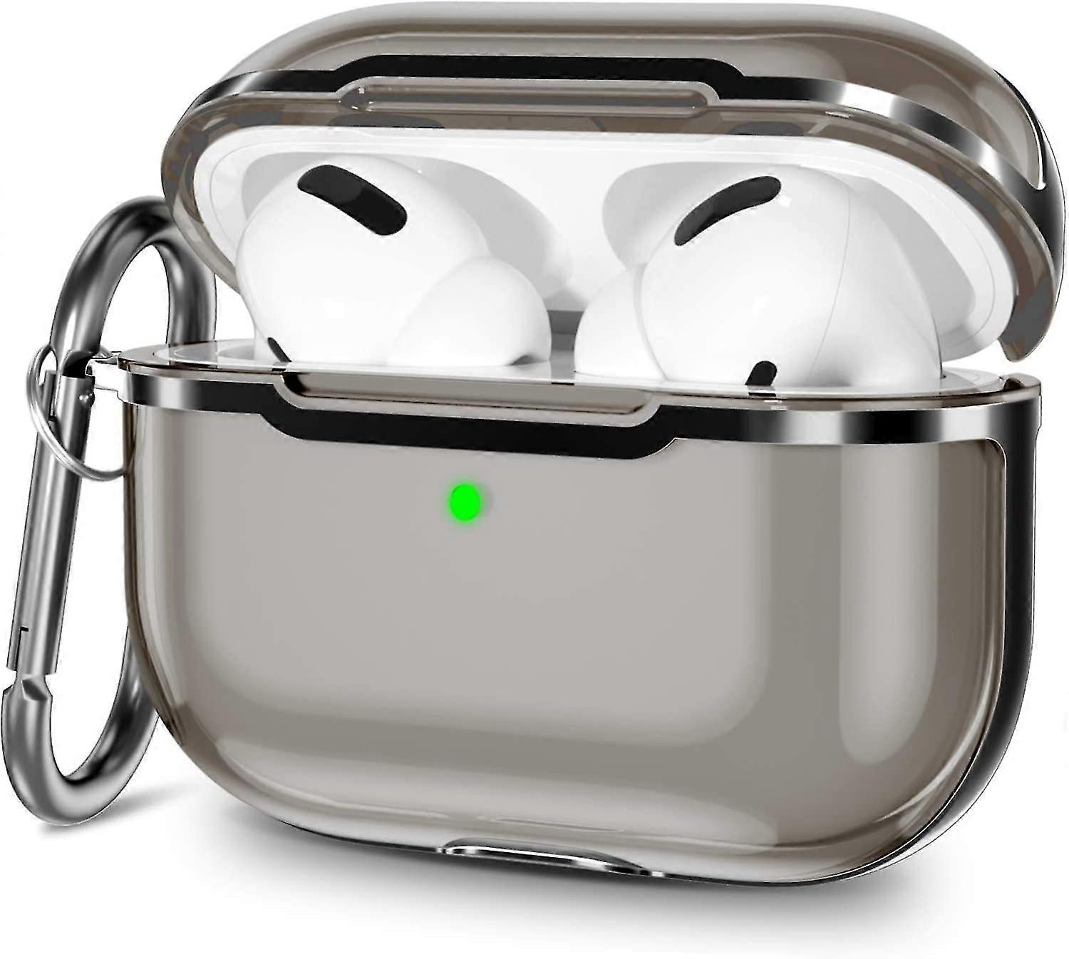 Compatible Airpods Pro Case Cover, Clear Airpod Pro Soft Tpu Protective Case With Keychain Shockproof Cover For Apple Airpods Pro Charging Case