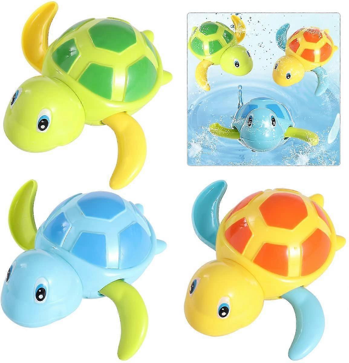 3pcs Cute Turtles Bath Toy Gift For Babies