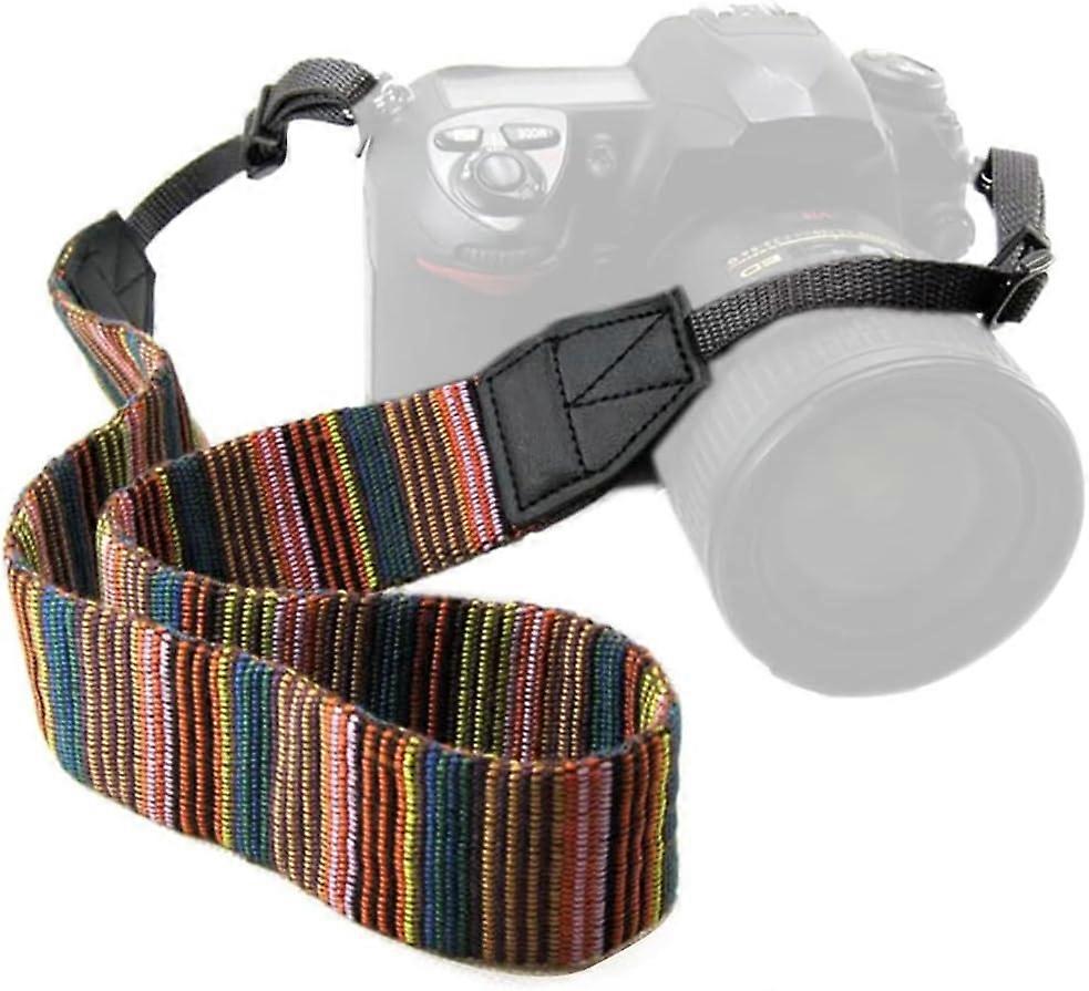 Bohemia Vintage Universal Adjustable Camera Camcorder Shoulder Neck Strap Belt with Harness Adapter Fits for DSLR Camera