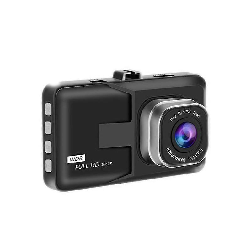HD 1080P3.0 calowy rejestrator jazdy z podwójnym obiektywem w kolorze czarnego złota - wersja plastikowa z pojedynczym obiektywem w kolorze czarnego złota (bez karty)