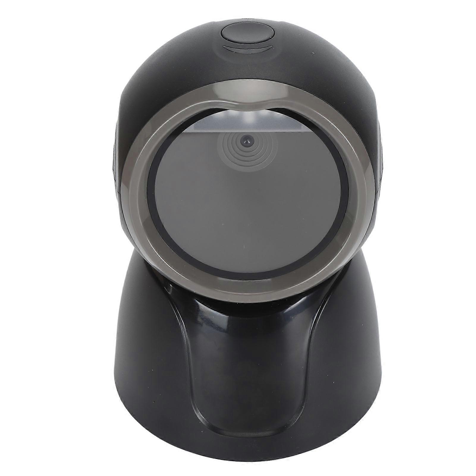 1D 2D QR Desktop Barcode Scanner Omnidirectional Hands Free Automatic USB Barcode Reader Scanner QR Barcode Reader for Banks