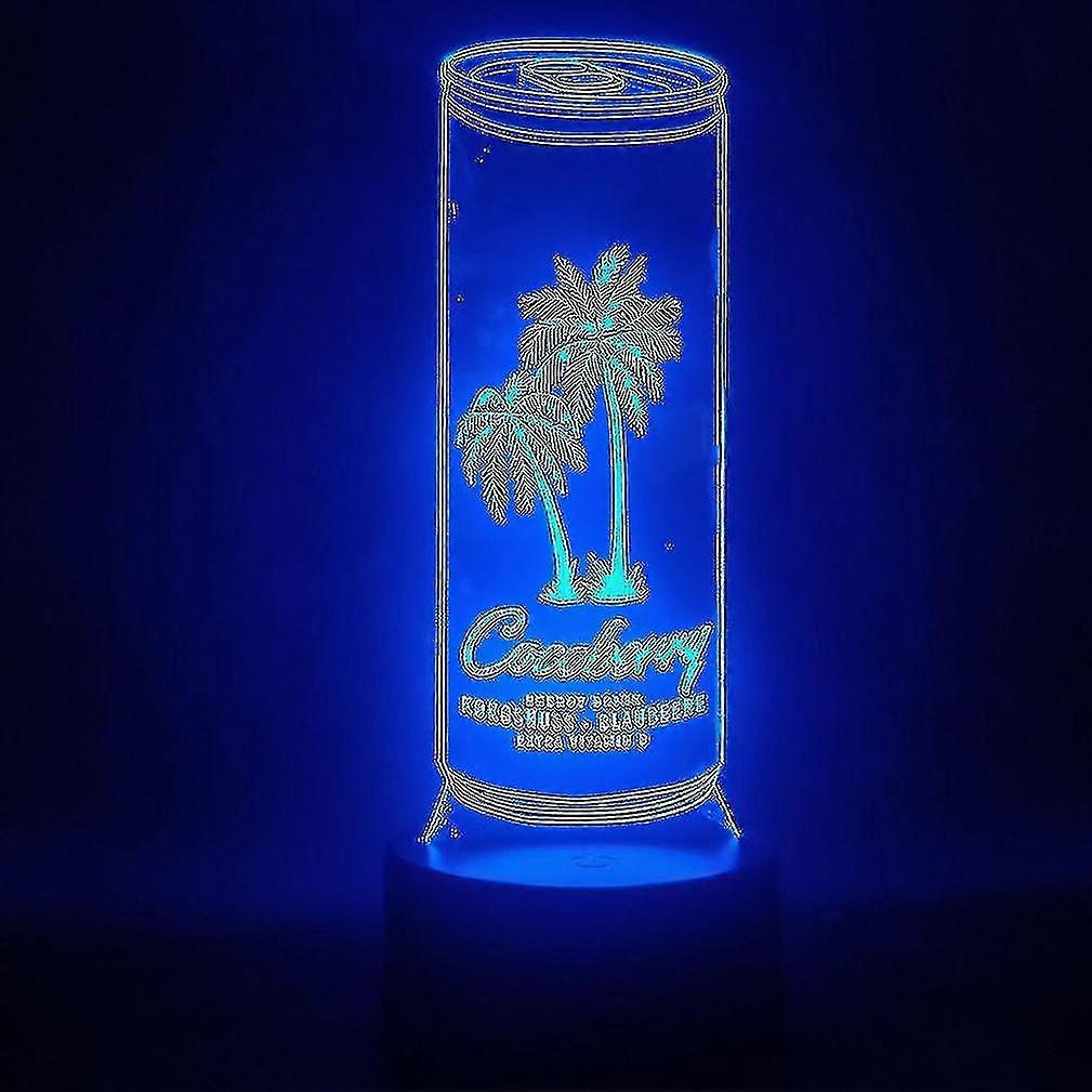 Coconut Tree Cans 3d Led Night Light Bedroom Table Lamp Color Changing