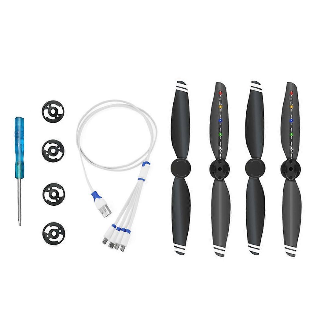 Flashing Vane LED Lights Flash Propeller Rechargeable for Mavic Air 2 Drone