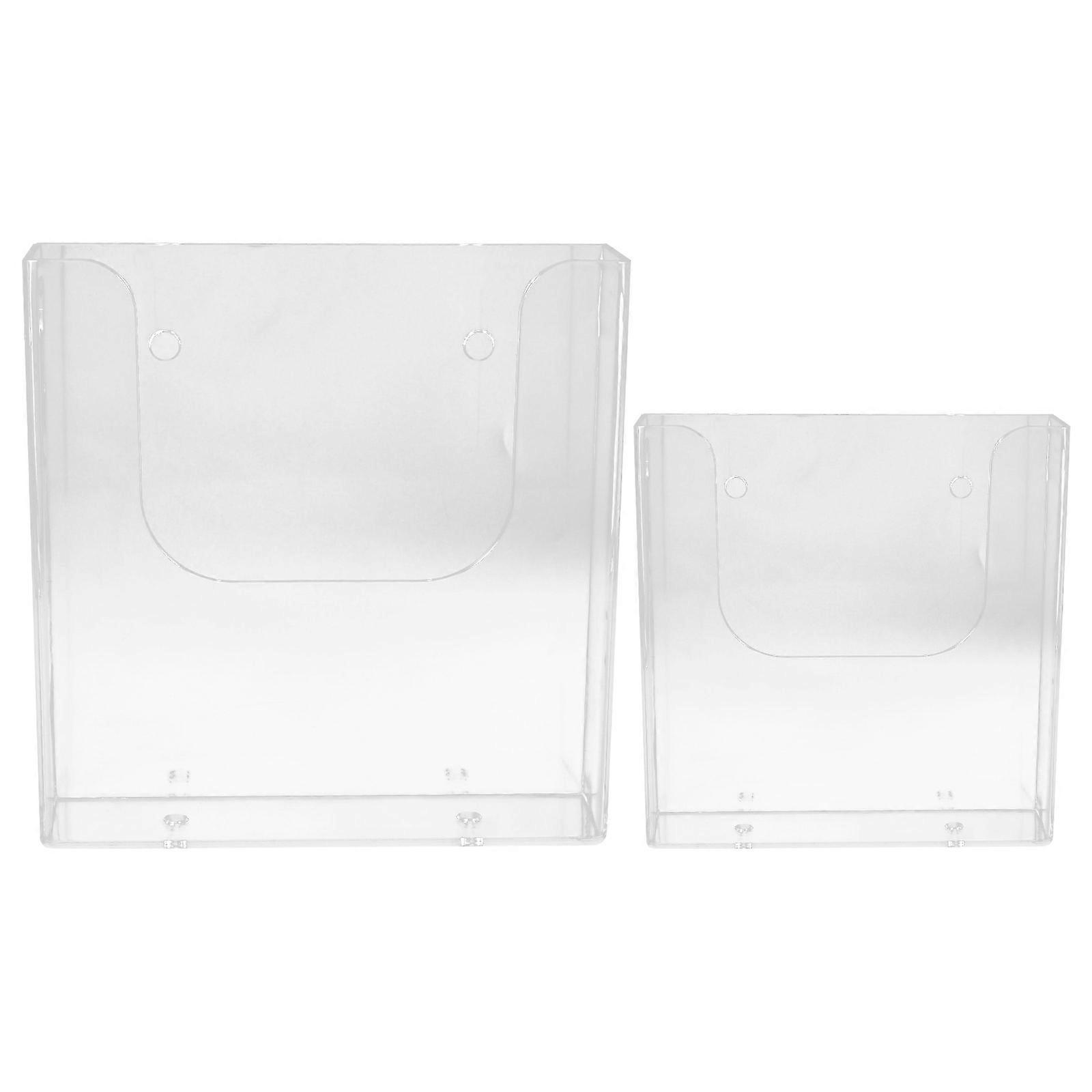 2Pcs Wall-mounted Document Organizer Practical File Holder File Paper Display Rack