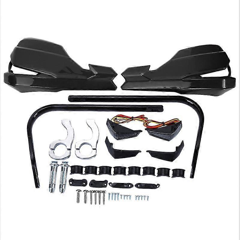 Universal Motorcycle Handguards 22mm-28mm Handlebar Protector With Led Turn Signal Light For