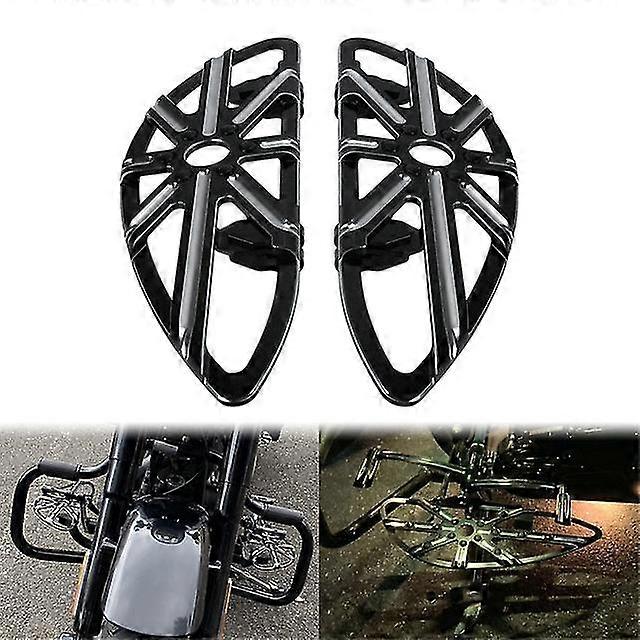 Οδηγός μοτοσικλετών Floorboard Αρσενικό Mount Foot Rest Pegs Pedal Μαύρο/χρώμιο Για Harley Softail Touring Dyna Road Glide Flh Fat Boy