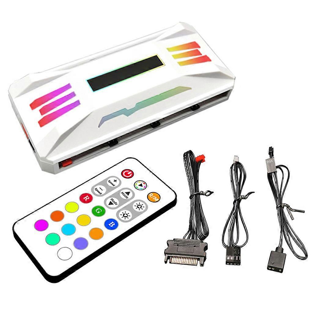Wentylator kontrolera COOLMOON ARGB do inteligentnego pilota 4Pin PWM 3Pin ARGB Chłodzenie