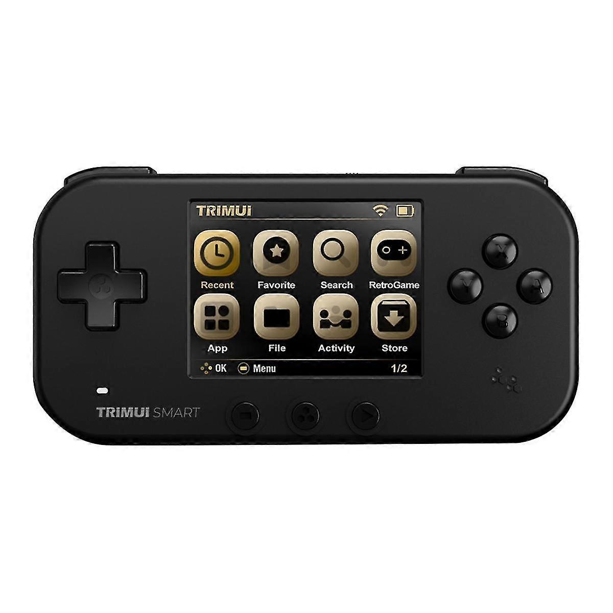 Ampown Matching 2.4inch IPSスクリーンオープンソースレトロハンドヘルドWifi対ハンドヘルドゲームコンソール、ブラックのスマートゲームコンソール