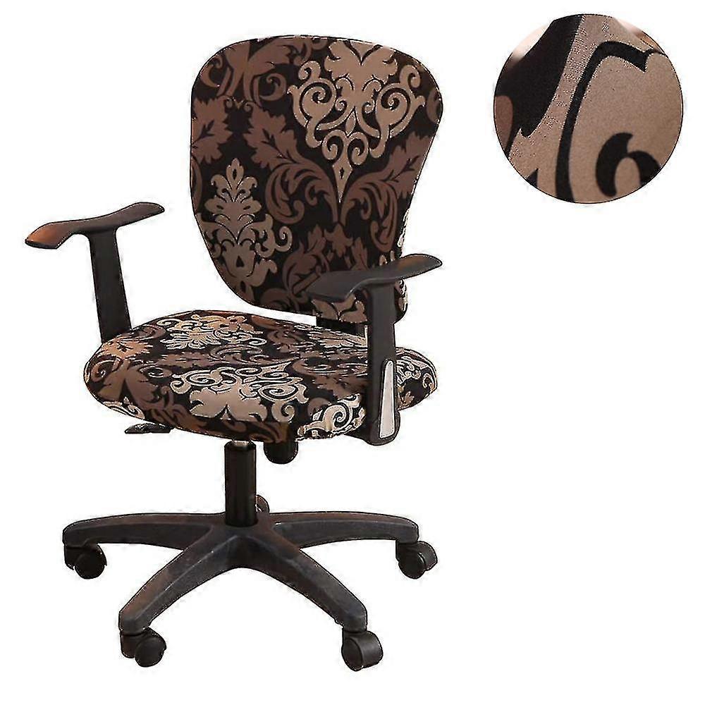 كرسي مكتب الكمبيوتر يغطي العالمي للتمدد البوليستر قابل للغسل الدوار كرسي slipcovers ، فقط كرسي يغطي