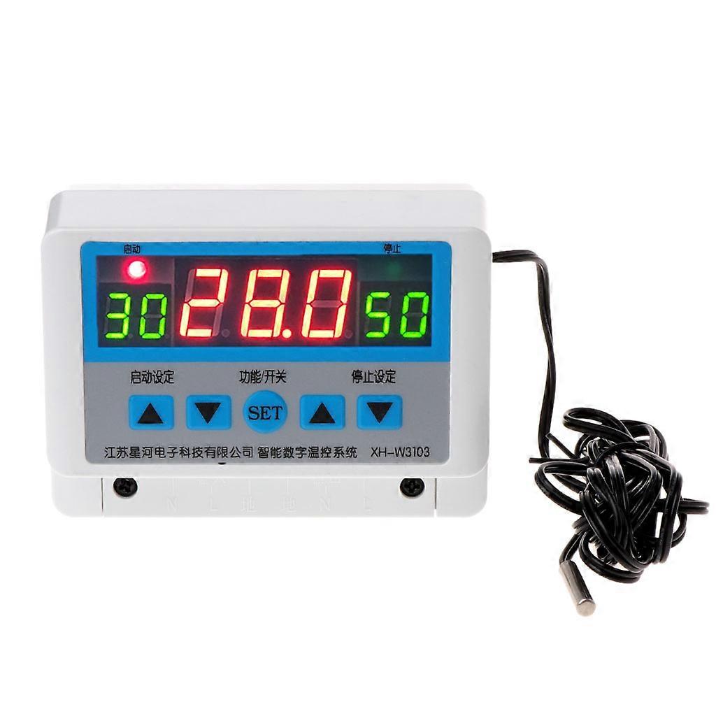  High Power Temperature Controller Switch Digital Thermostat AC 220V Max 6600W