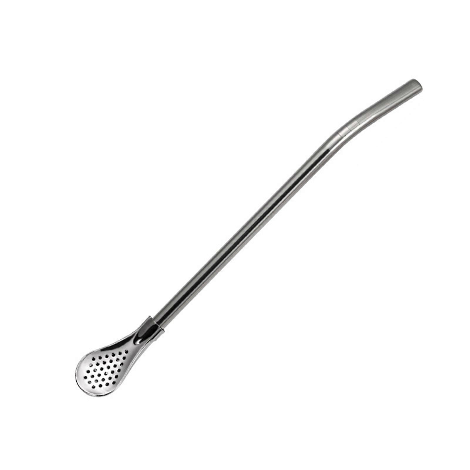 Stainless Steel Straw Spoon for Drinks Reusable Tea Filter Stirring Straws Multi-Functional Leak-proof Drinking Straw for Various Beverages