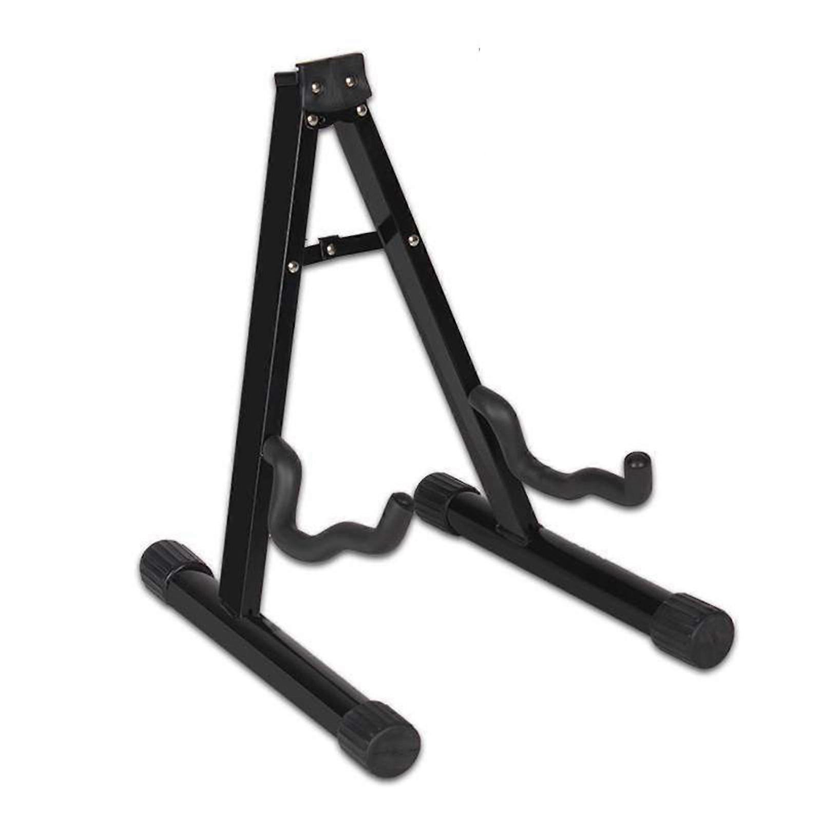 Folding Guitar Stand Free Standing A-Frame Anti-skid Silicone Feet Soft Sponge Arm Scratch-resistant Stable Structure Acoustic Electric Ukulele Bass H