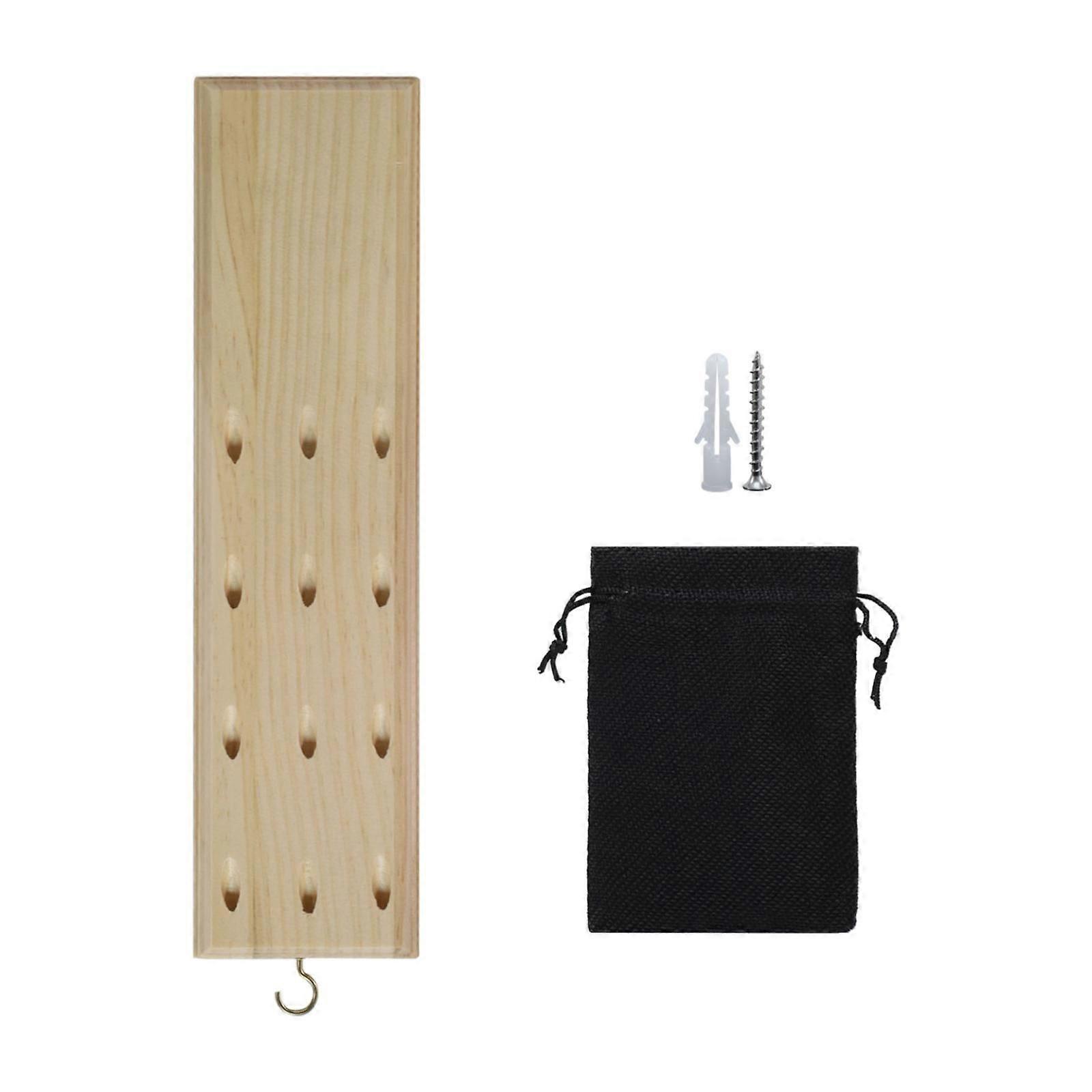 Wall Mount Dart Holder Solid Wood Dart Bracket for Workshop Game Room Garage Wood