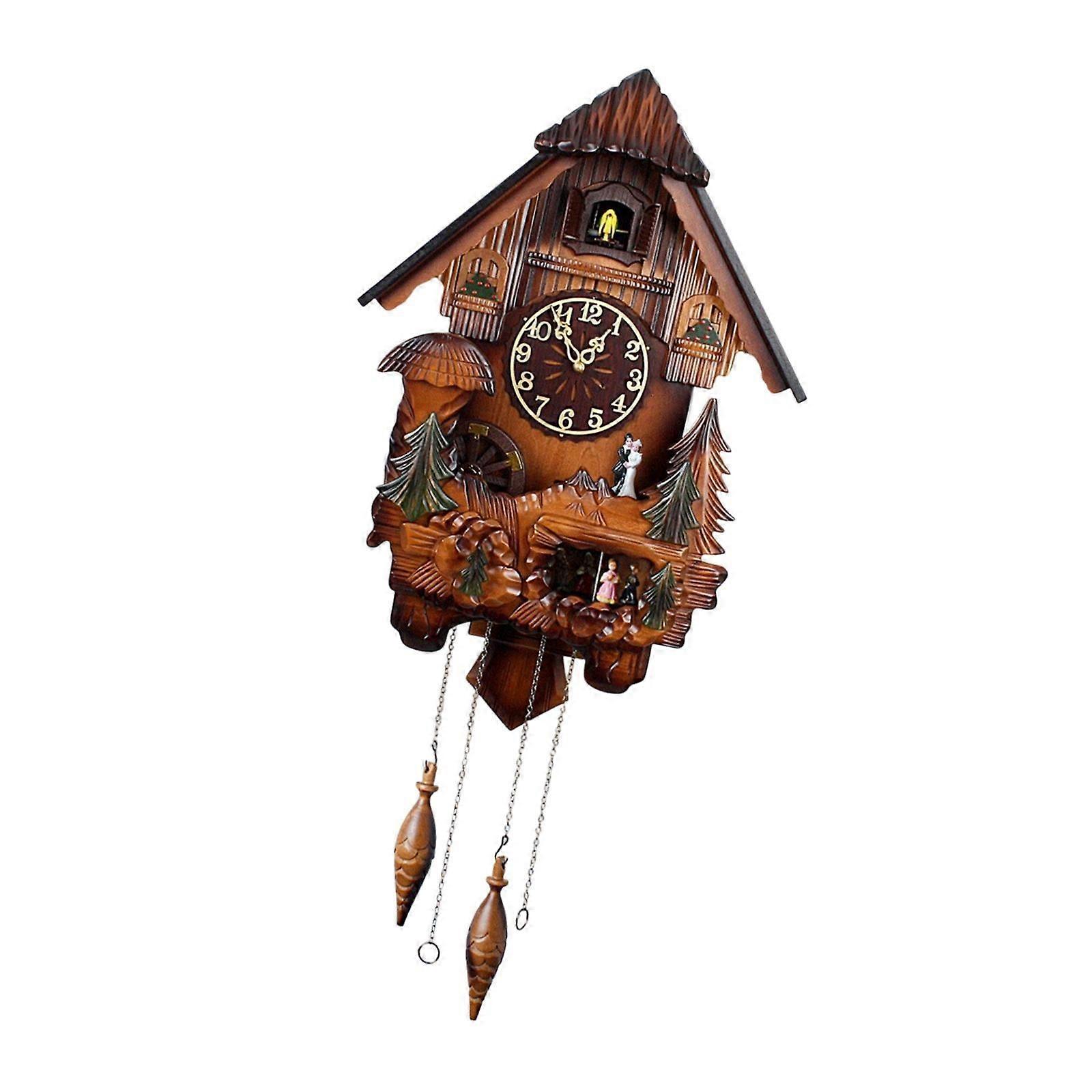 Cuckoo Wall Clock Accurate Decorative Clock for Kitchen Dining Room Bathroom