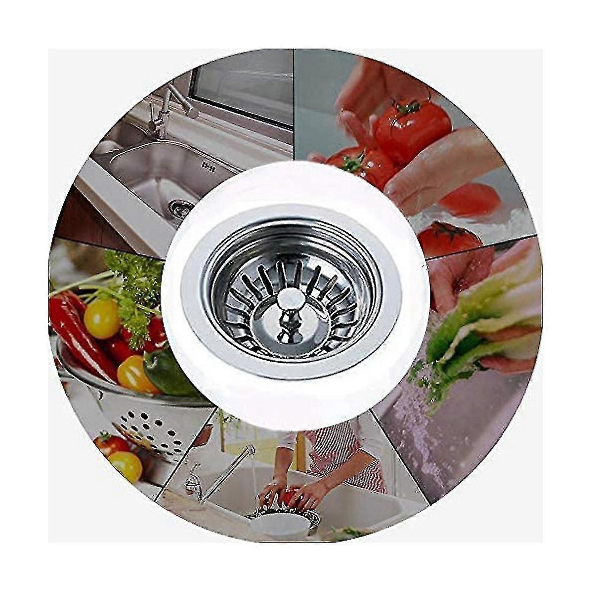 Küchenspüle Kunststoffabdeckung Gemüse Waschbeckenabdeckung Wasserstopfen Abfluss Dichtung Regenschirm