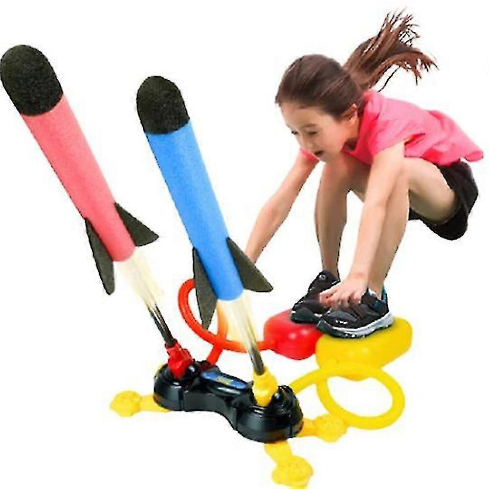 Kid's Outdoor Toys Launch Soaring Rocket Launchers On Foot