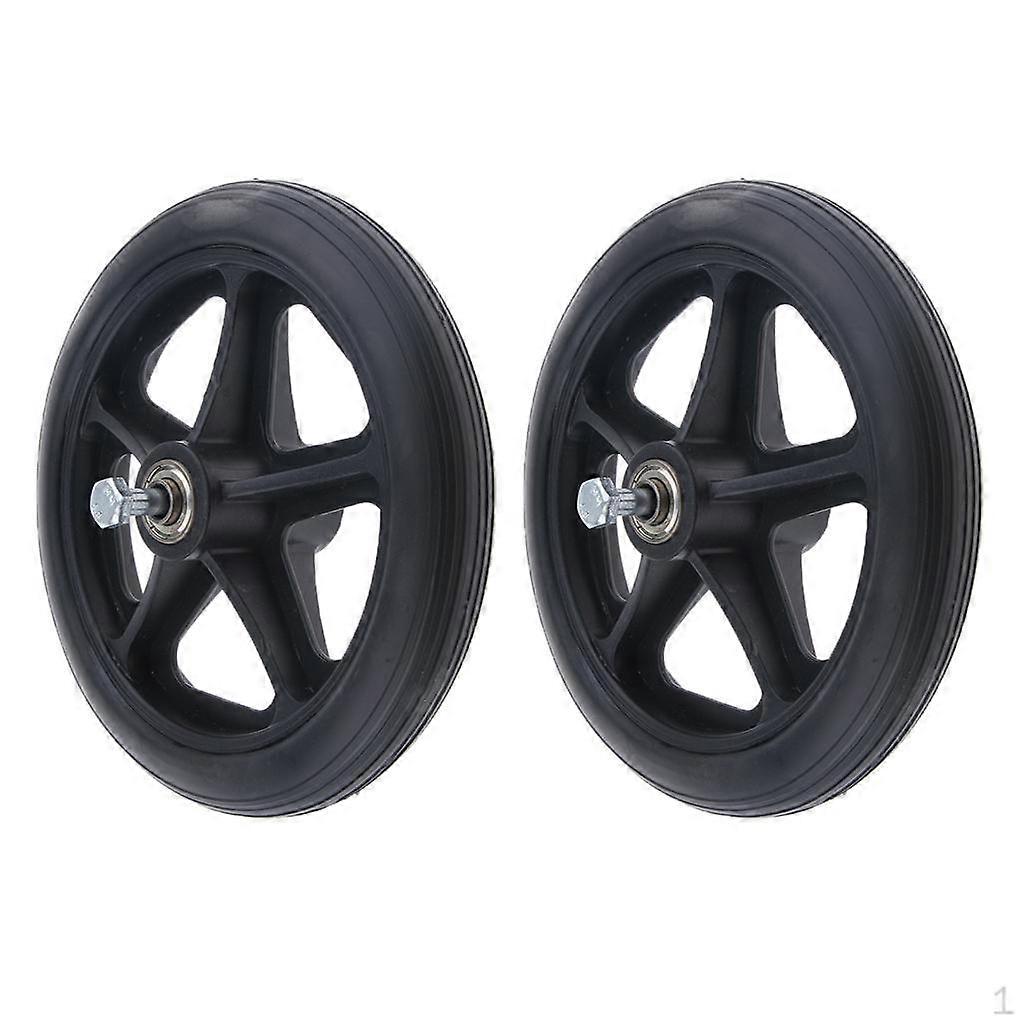 2pcs High Quality 7" Front Castor Wheels Replacement 5/16 Bearing