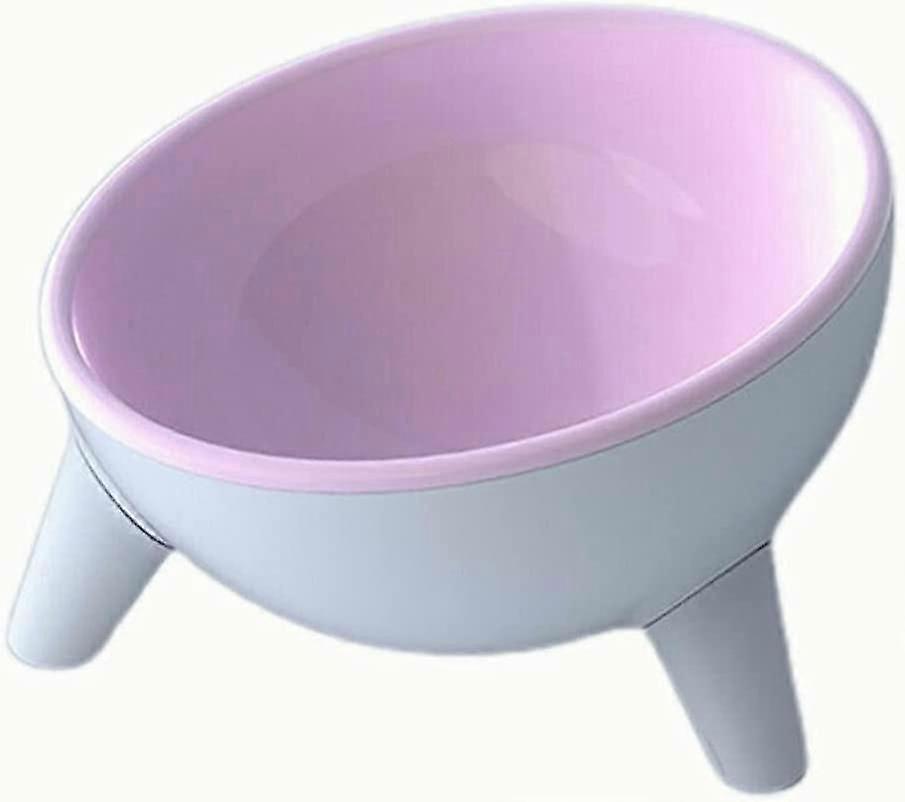 Pet l, Plastic l For Dogs And s - Raised Sloped l - Prevents Baflow - Pink,4735