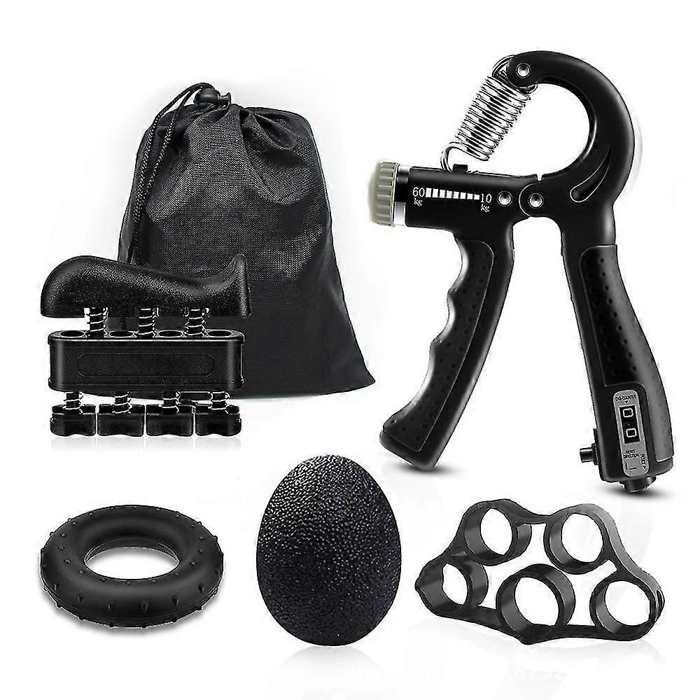 Hand Grip Strengthener With Adjustable Resistance, Hand Workout Squeezer