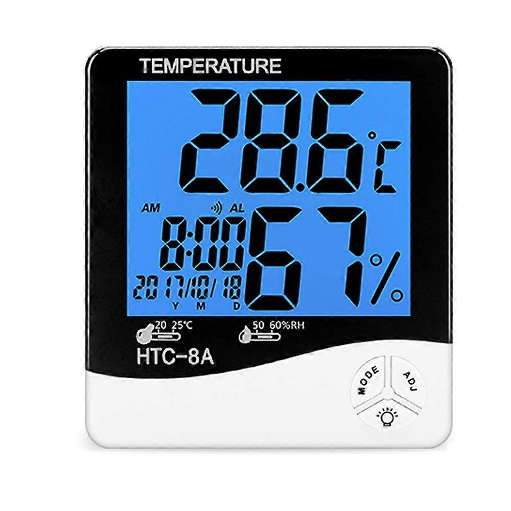 High Precision  Electronic Thermometer Digital Display Mini Temperature Alarm Clock Thermometer