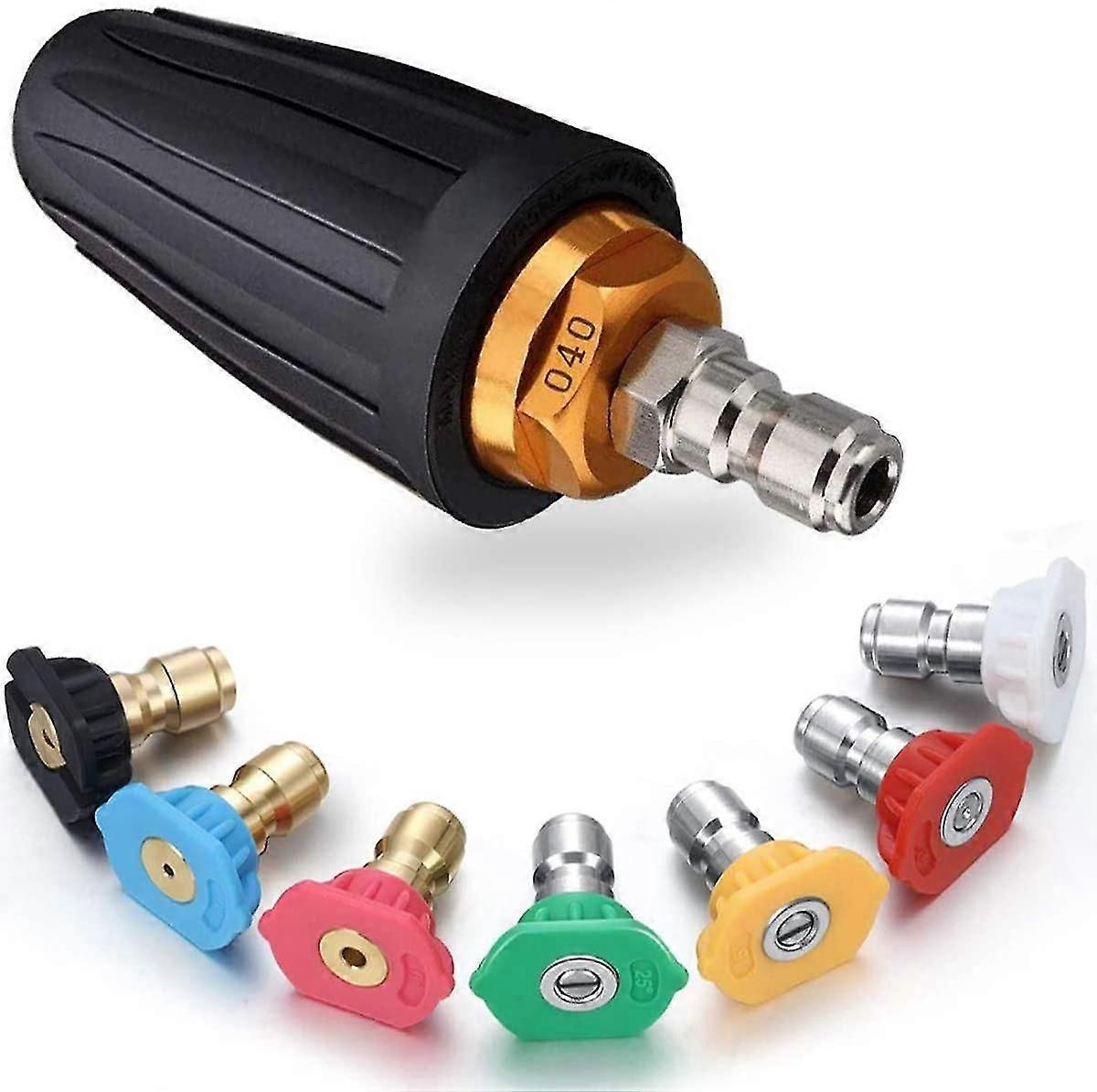 High Pressure Nozzle Spiral Nozzle 040 Quick Coupler Rotatable For Cleaning