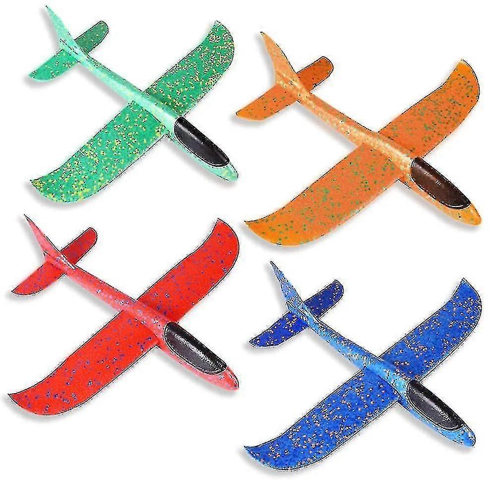 4 Pack Foam Glider Plane Toys, 18.9