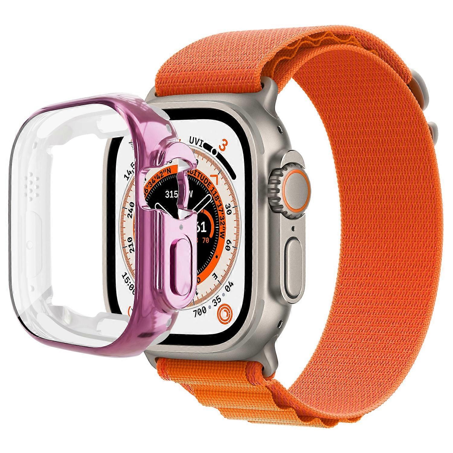 All-inclusive Plating TPU Protective Case For Apple Watch Ultra 49mm / Apple Watch Ultra 2 49mm