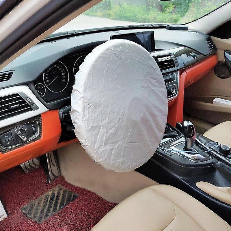 1pc Auto Car Steering Wheel Sunshade Side Window Shade Silver Coated Cloth Steering Wheel Cover Sunscreen Insulation Side Sun Shade