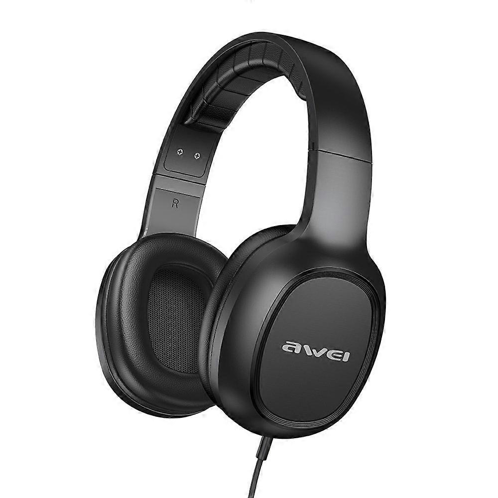 awei GM-6 3.5mm Stereo Wired Headset GM-6(Black)