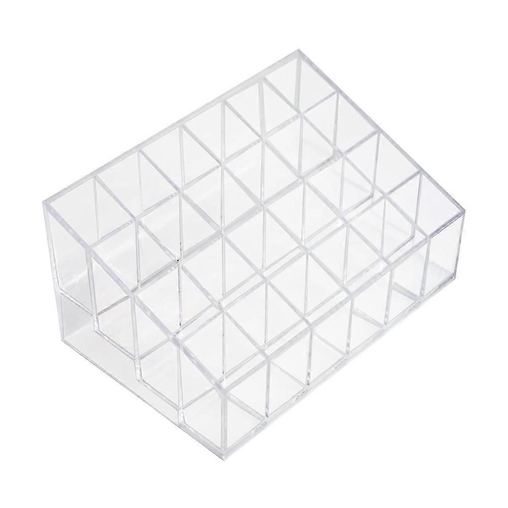 Transparent cosmetic storage box