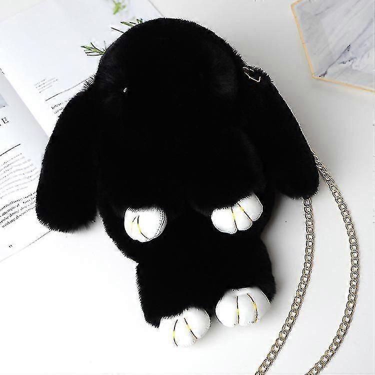 Fashion Plush Rabbit Backpack Single Double Shoulder Slant Span Bag