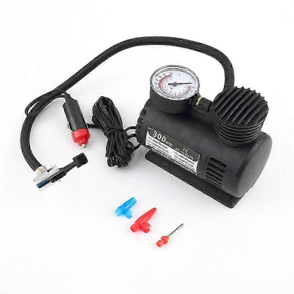 Portable 12V Auto Tire Infaltor Pump 300 PSI Car Electric Air Compressor