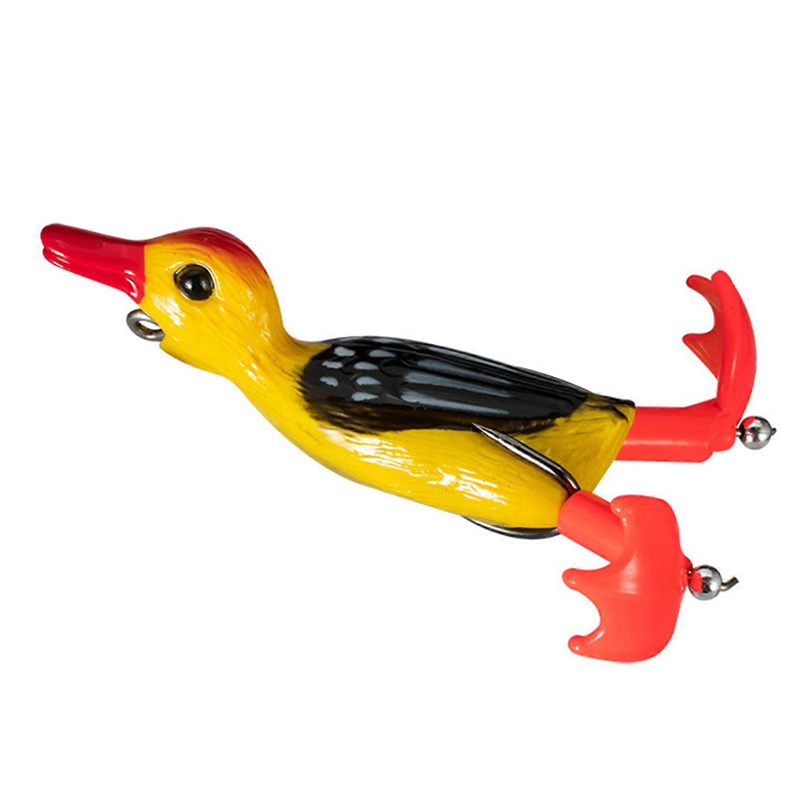 Weiche Angelköder Propeller 3D Angelköder Ente Topwater Schwimmköder Doppelhaken Entenköder Künstliche Köder