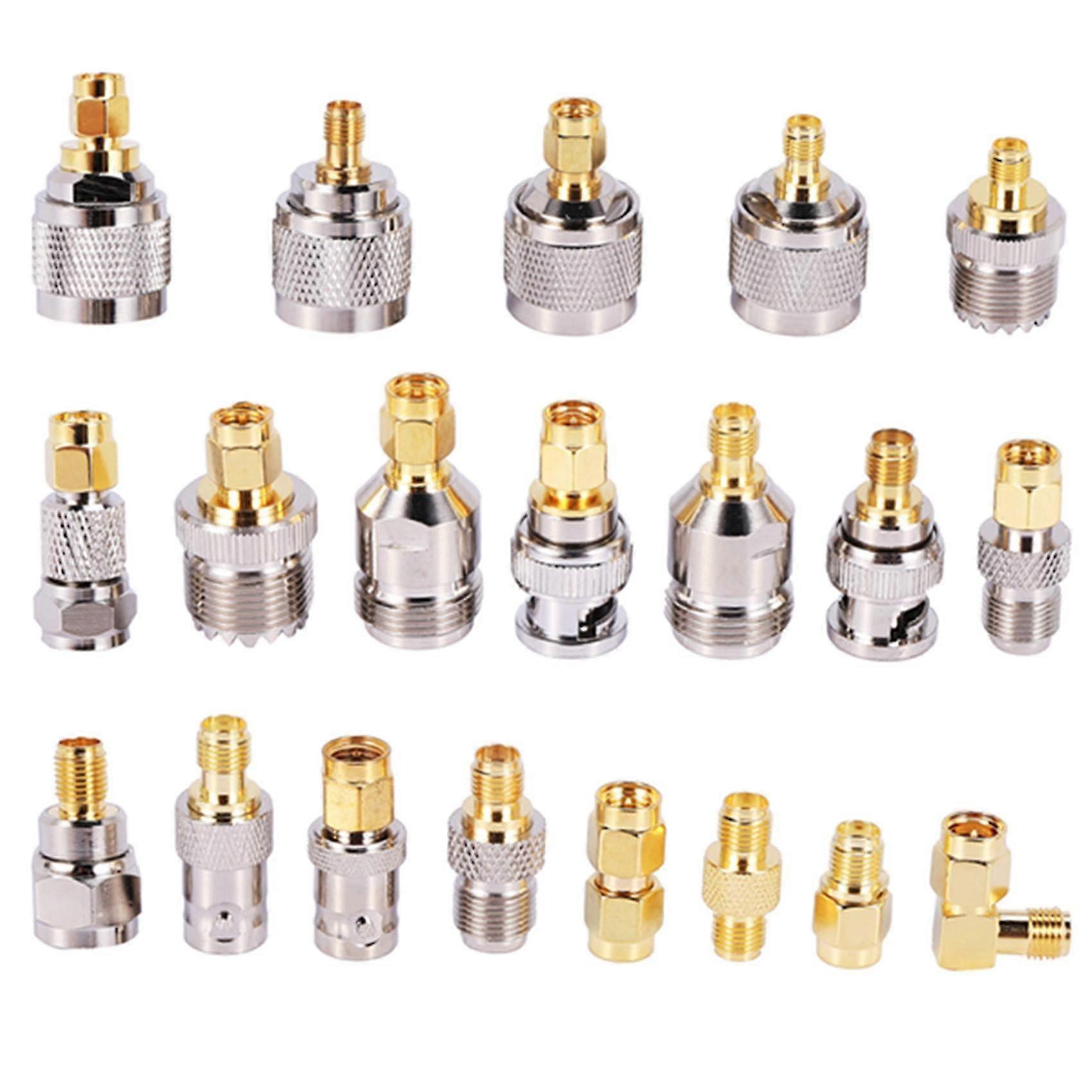 SMA TO SMA BNC N F UHF -tyyppiset liittimet Sarjat RF-sovitin 20 tyyppi, SMA naaras F-uros, SMA naaras - F naaras