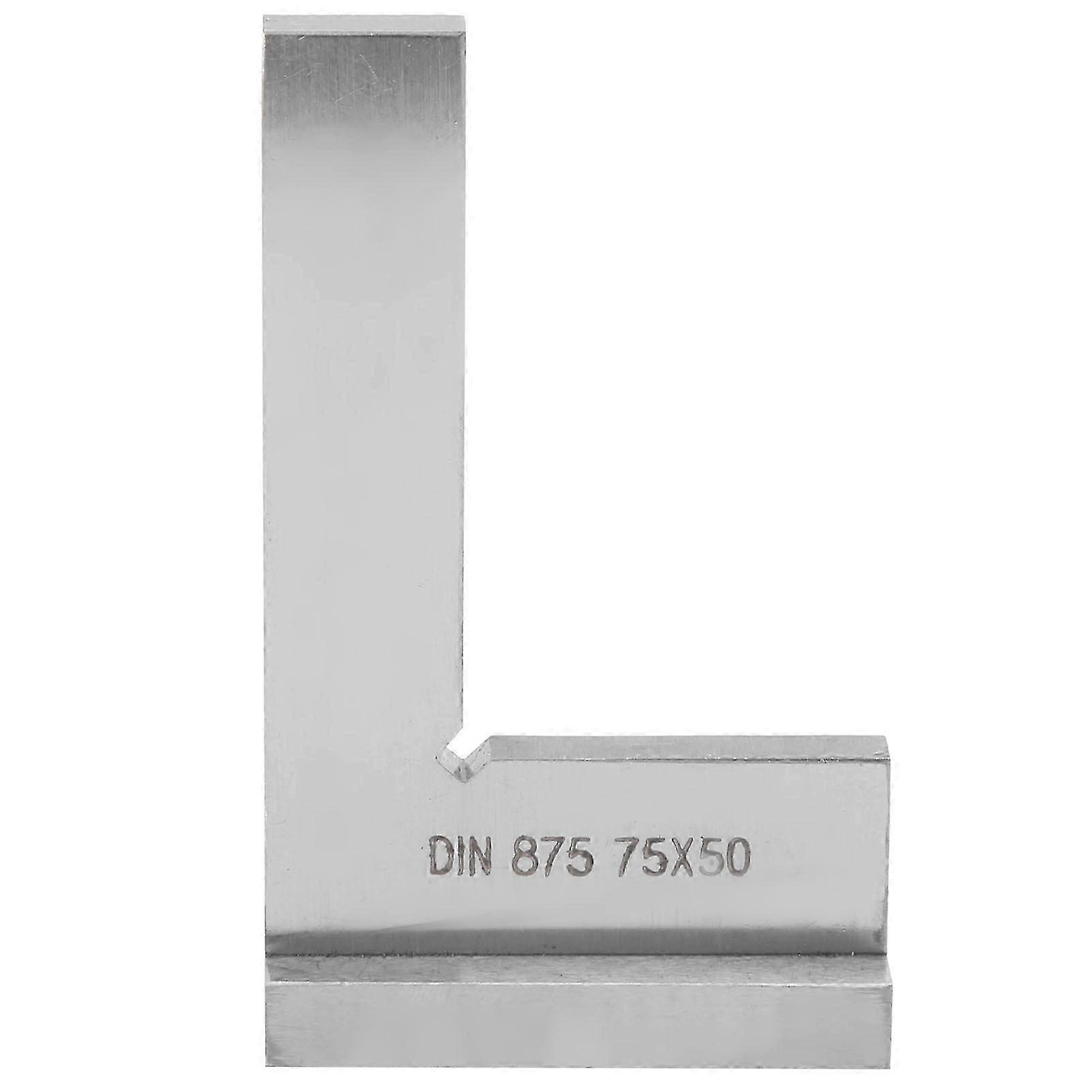 Square Edge Knife Ruler 90 Degree Right Angle Engineer Measuring Tool Class 2 DIN 875 75x50