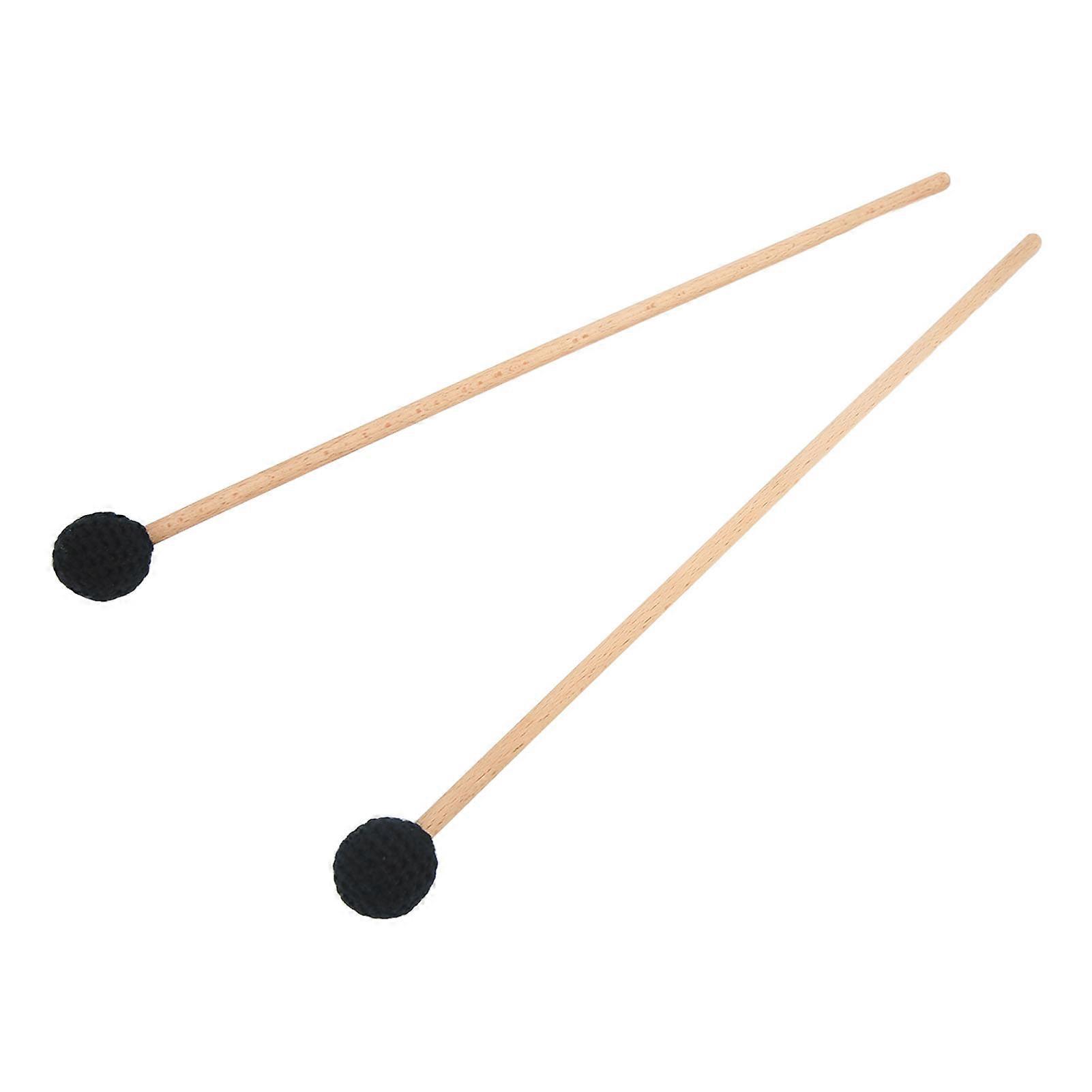 2 stk marimba hammere heltre håndstrikket garnhode med håndtak for keyboard perkusjon
