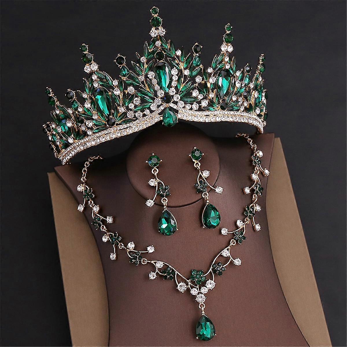 3-Pack Earrings Jewelry Set Gold Red Sets