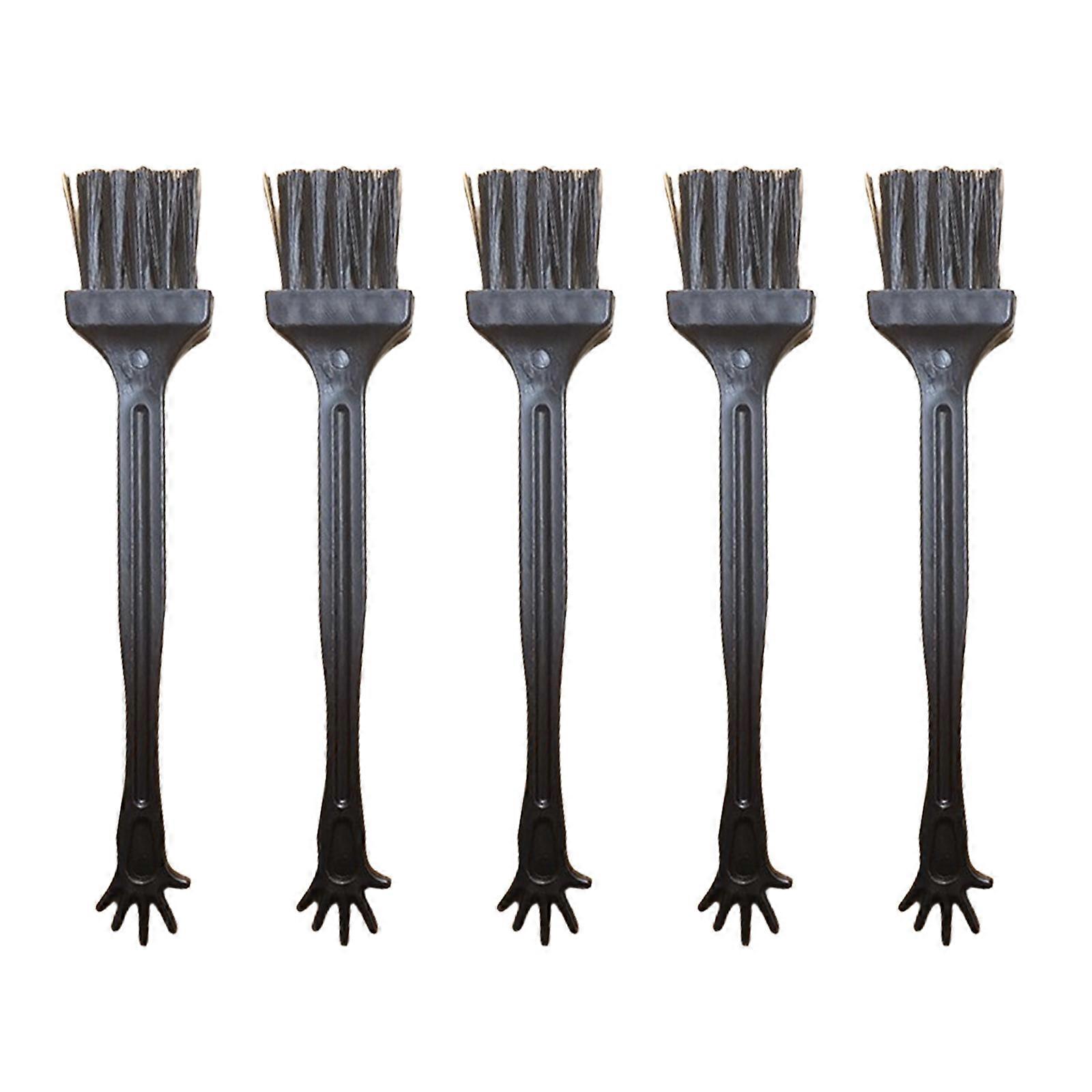 5Pieces Lightweight Keyboard Cleaning Tool Electronic Mini Cleaner Brush for Office Worker and Frequent Computer Users  Black