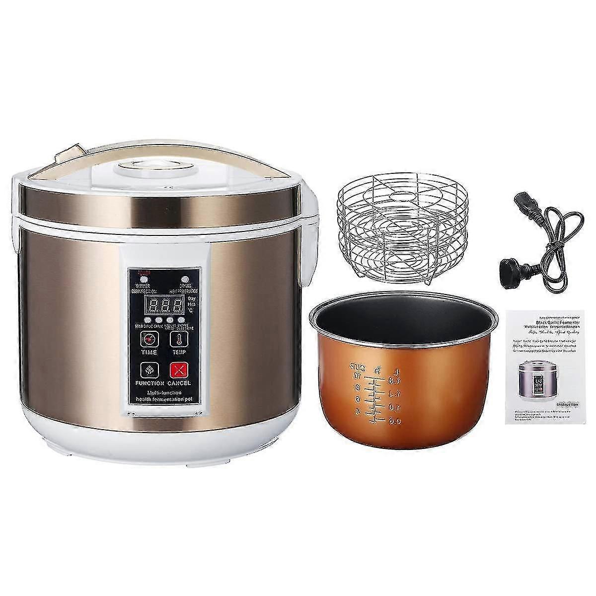 unbrand 6l Fermenteur automatique d’ail noir Yaourtière Fabricant de contrôle intelligent Cuiseur de