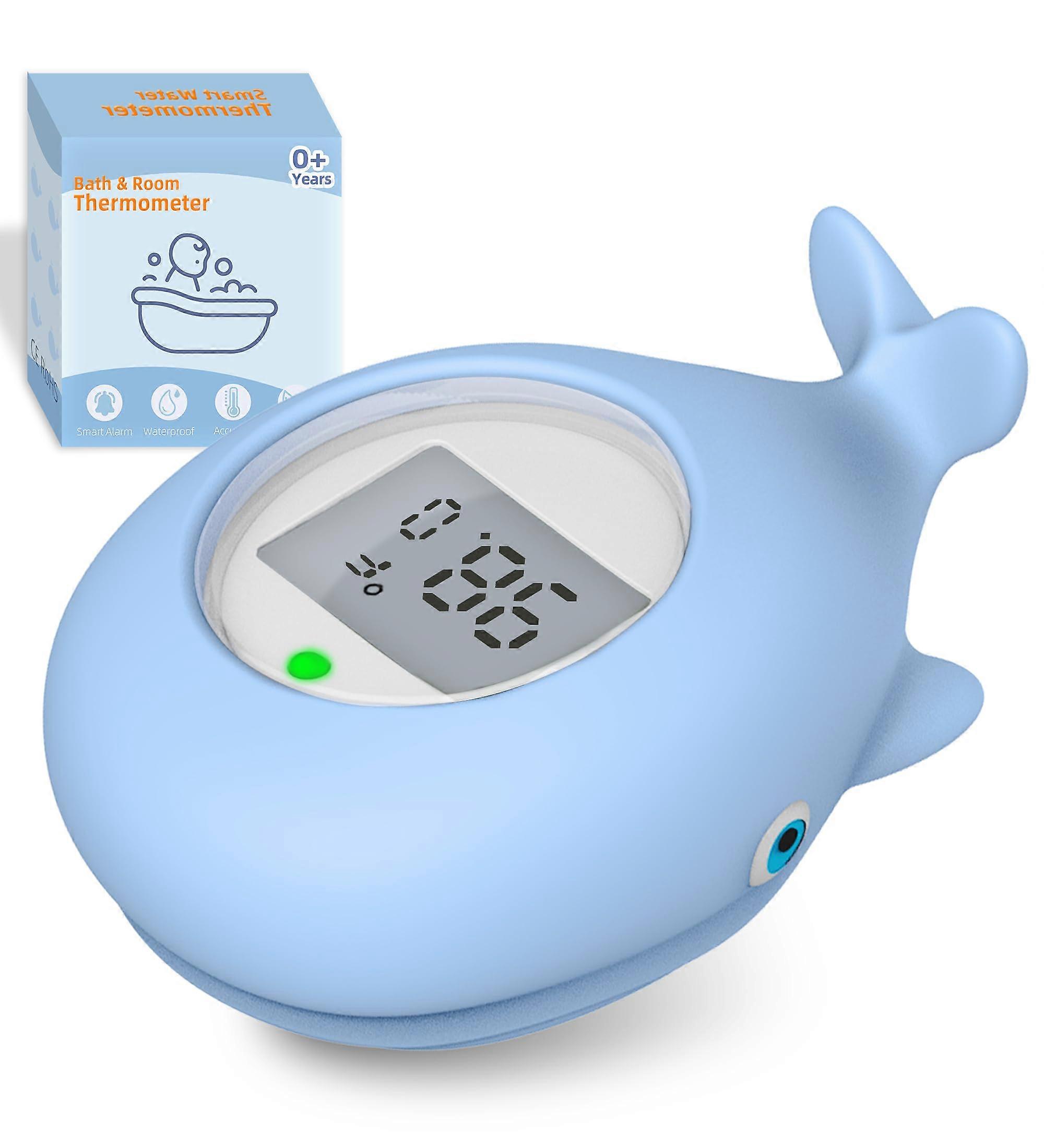 Baby Bathtub Thermometer Floating Safety Device for Water Temperature Monitoring and Room Temperature Measurement
