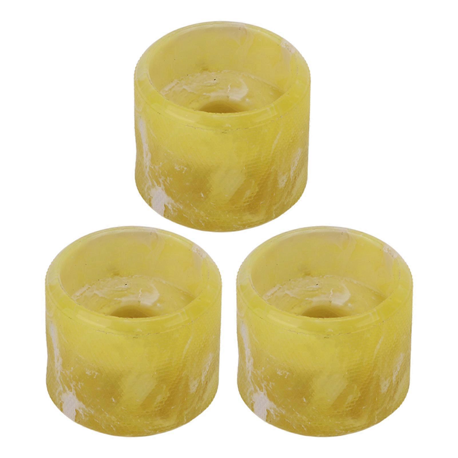 3Pcs Gelb E-Gitarre Knopf Saite Potentiometer Set Kit