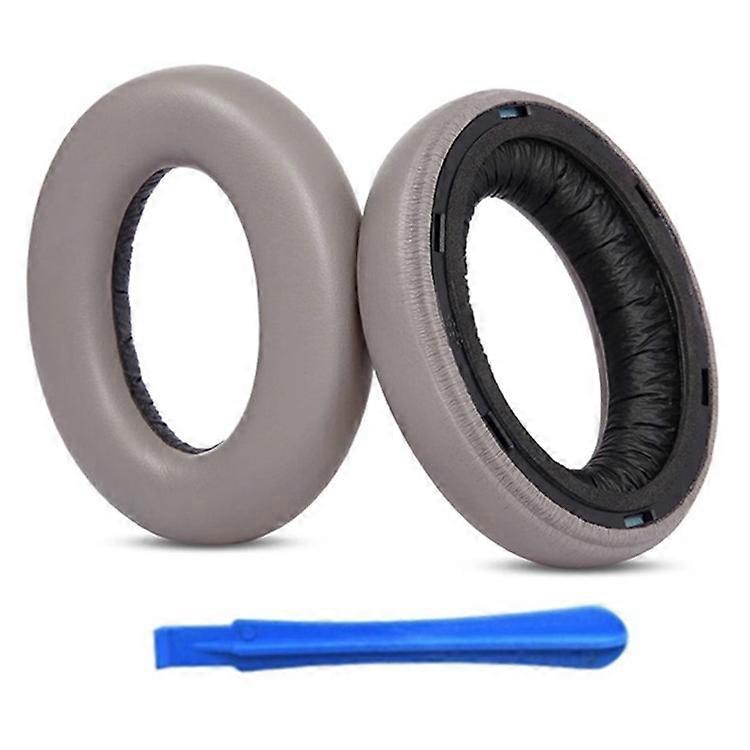 1 Pair Compatible For Sennheiser Momentum 4 Replacement Ear Pads Protein Leather Cushions with Removal Tool