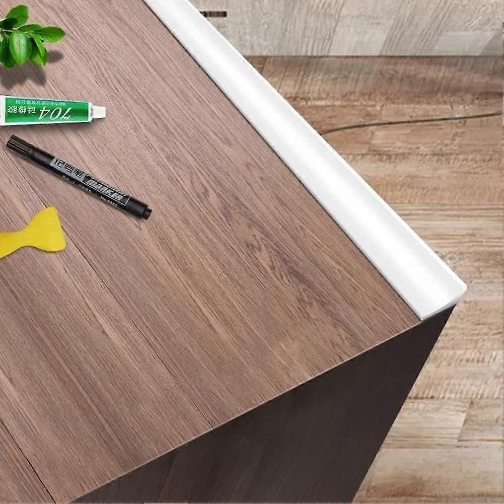 Shower Threshold Silicone Sealing Strip for Bathroom White 200cm