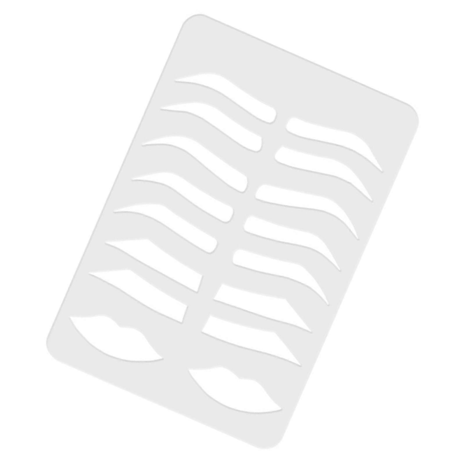 Eyebrow Shape Plate Reusable Acrylic Eyebrows Enhancer Card for Professional