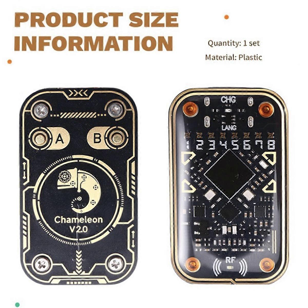 Chameleon Ultra V2.0 RFID Smart Chip Reader Smart Card Emulator+2XUID Card 125K 13.56Mhz Card Decod